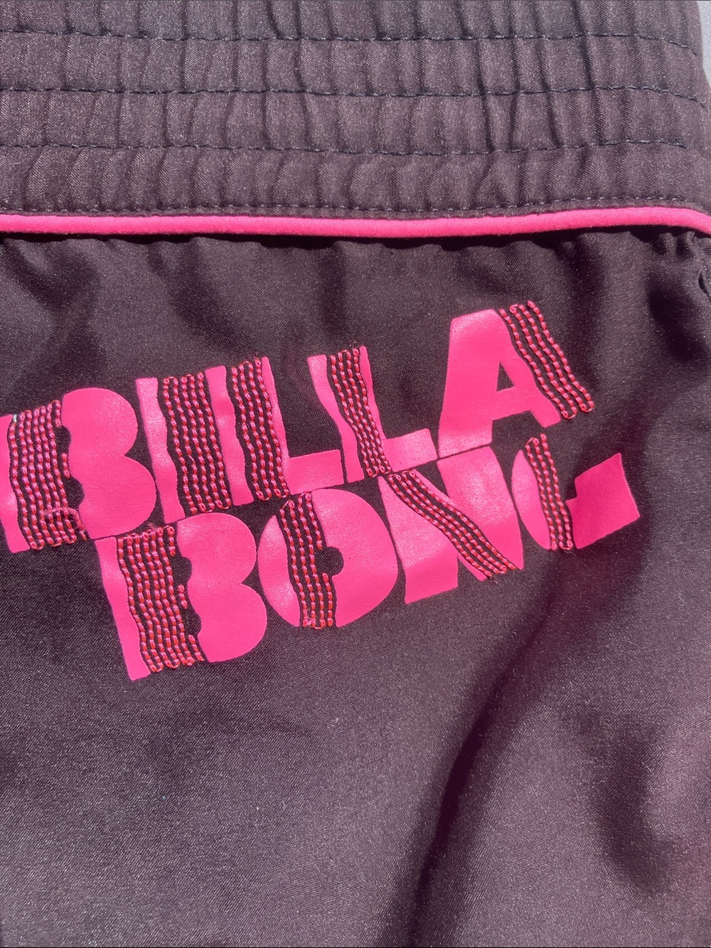 Billabong Black Board Shorts with Pink Accents - Picture 7 of 7